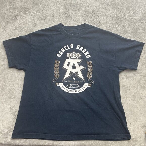 Canelo Alvarez Shirt Mens 2XL Blue Canelo Brand Manufacturing Quality CA Logo - Picture 1 of 8